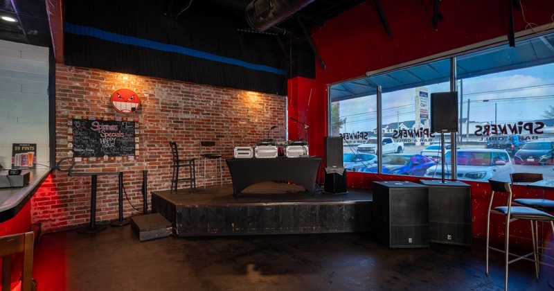 Interior, stage, dj equpment