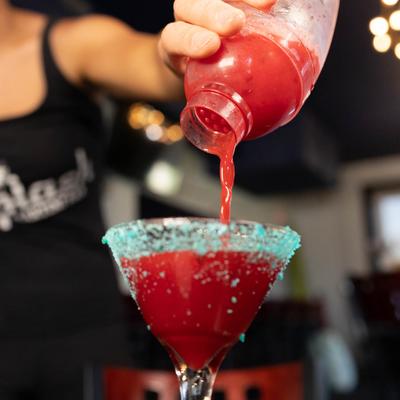 Bartender making a cocktail