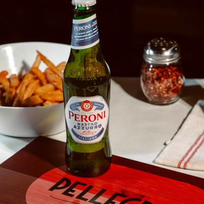 A bottle of beer.