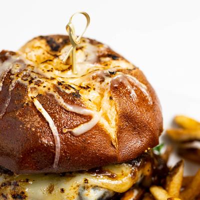 French onion burger
