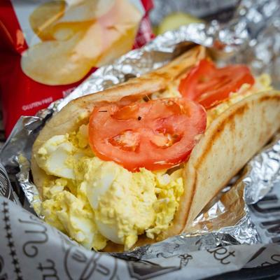 Egg Salad Pita.
