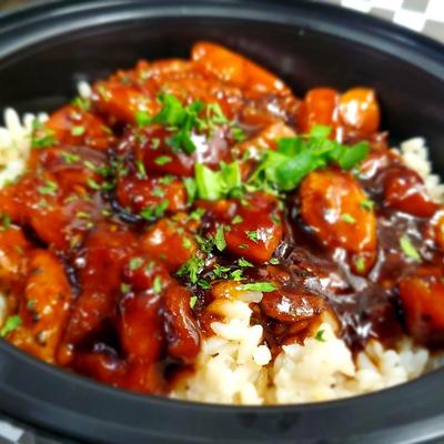 Bourbon Chicken Bowl.