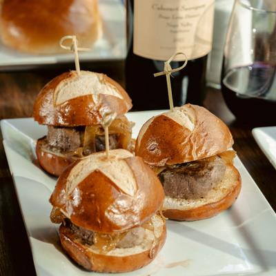 Three Filet Sliders.