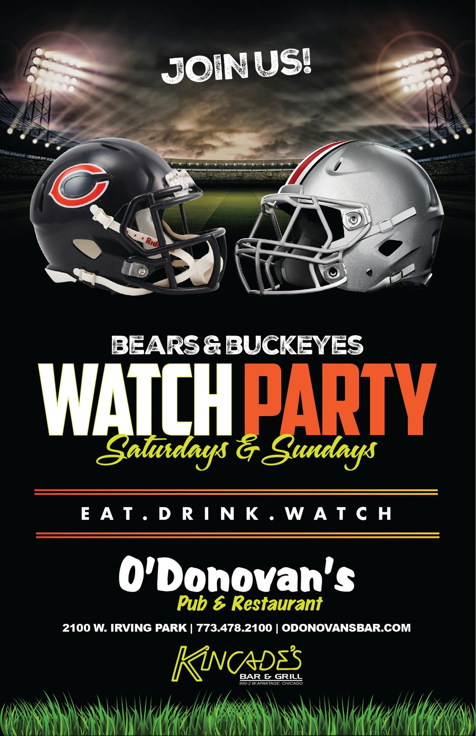 JOIN US FOR BEARS & BUCKEYES WATCH PARTY event photo