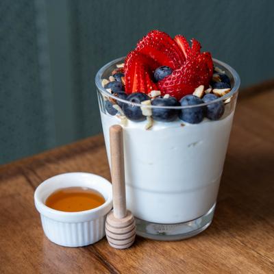 Greek Yogurt Parfait with Fresh Fruit.