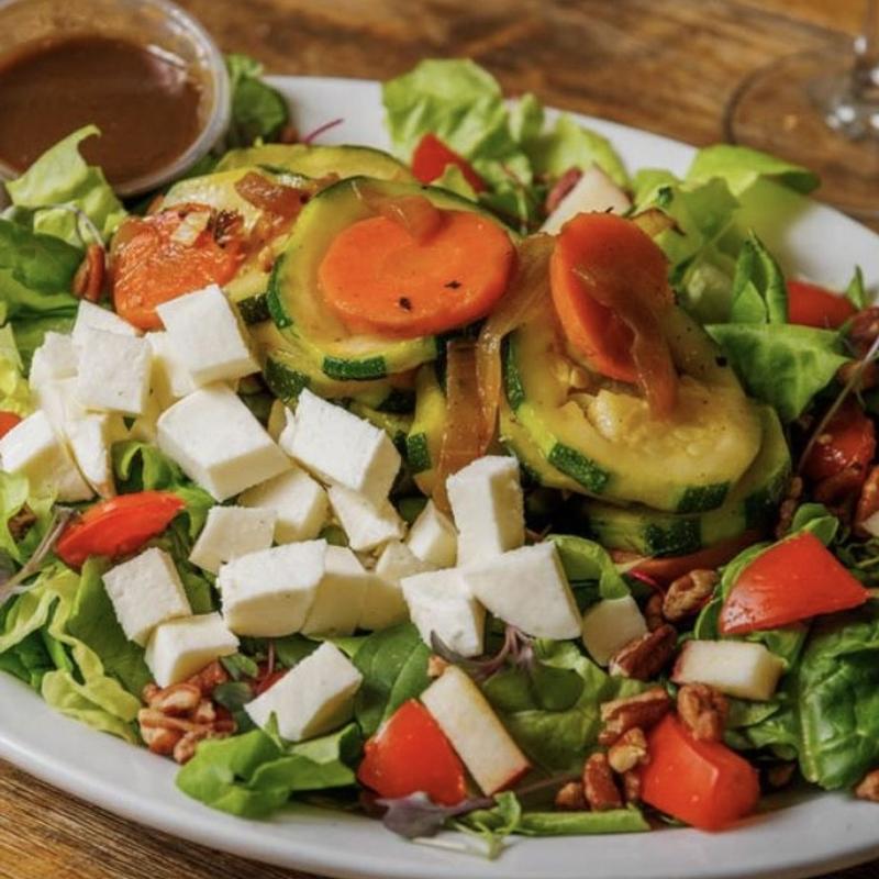 Happy Gardener & Mozzarella Cheese photo