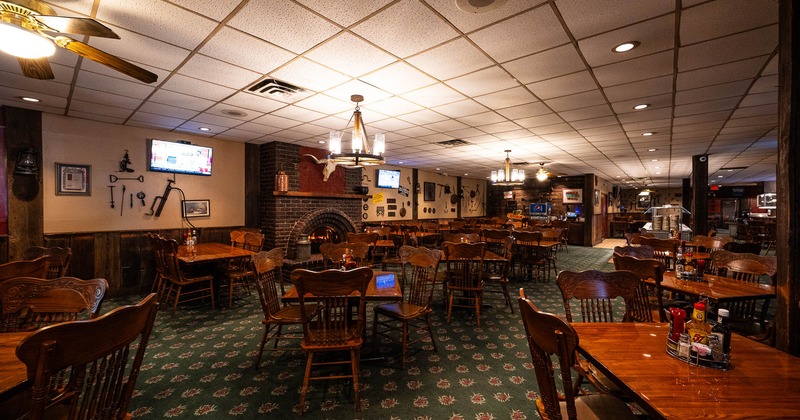 Restaurant interior, dining area