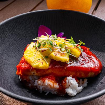 Hawaiian BBQ Salmon.