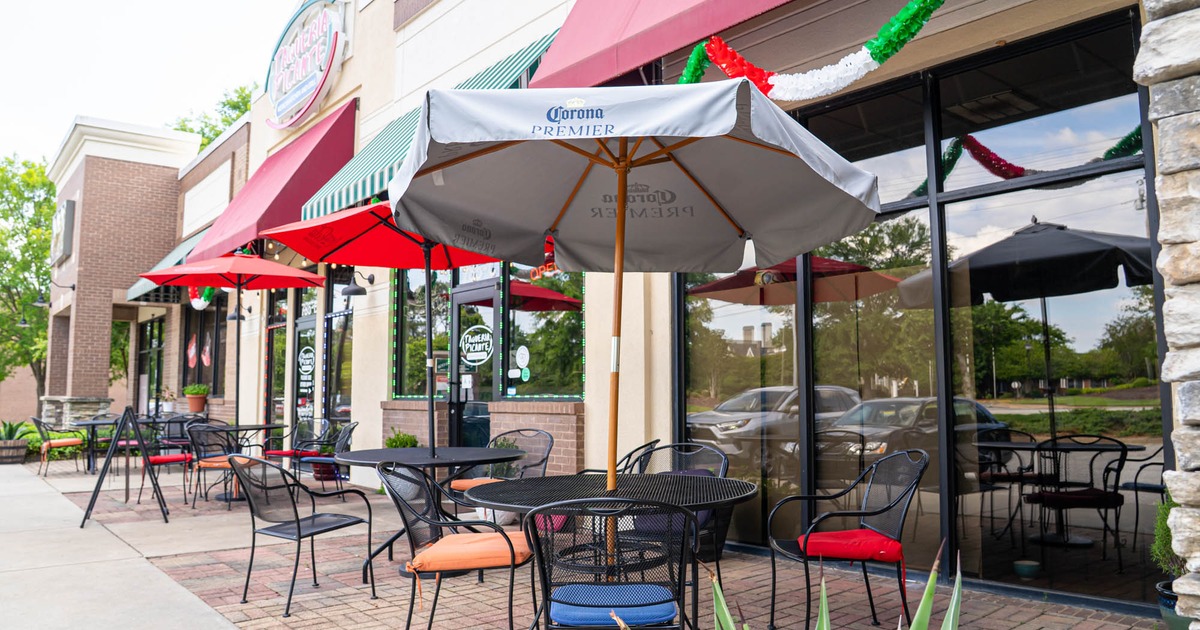 Exterior seating area