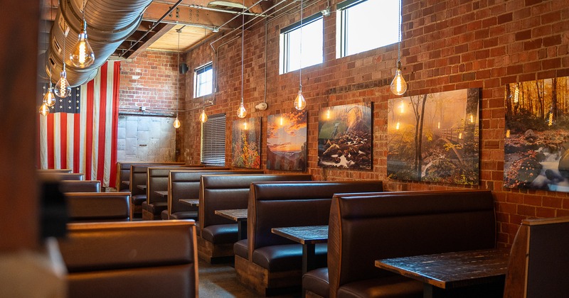 Interior, booths