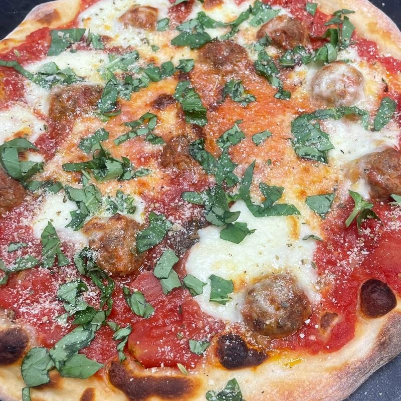 Meatball Pizza photo