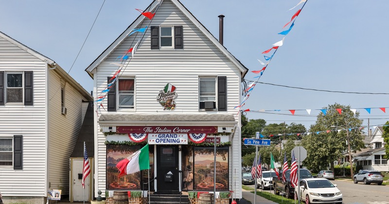 Exterior, front view to restaurant