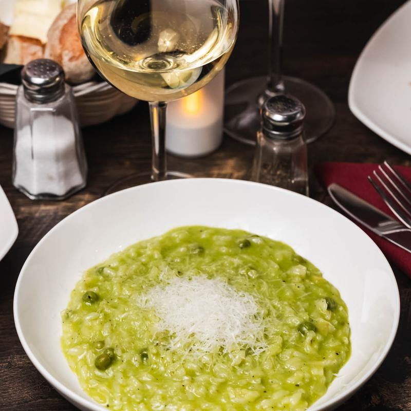 menu item 7 of 20, wild mushroom risotto