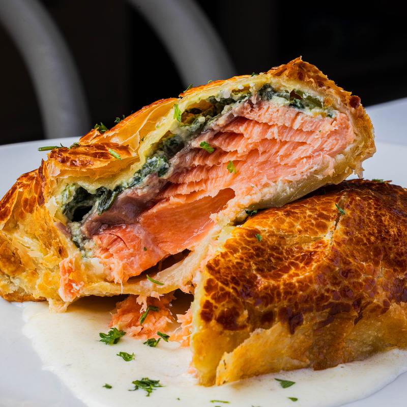 menu item 22 of 31, Salmon en Croute