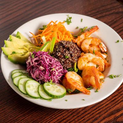 Thai Shrimp Bowl.
