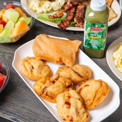 Various food dishes.