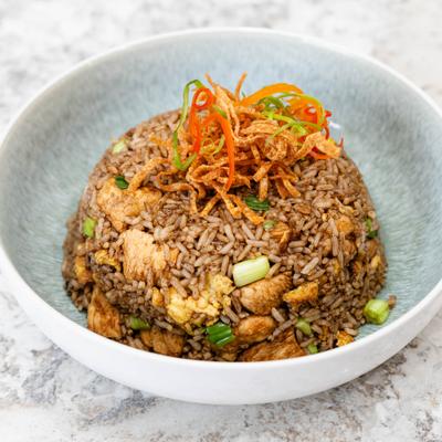 Chicken fried rice.