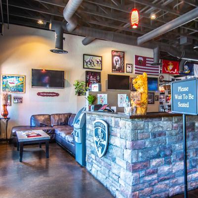 Restaurant waiting area.