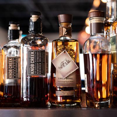 Bottles of Alcoholic Drinks