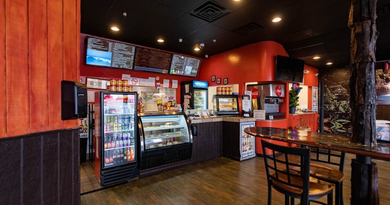 Interior, serving counter