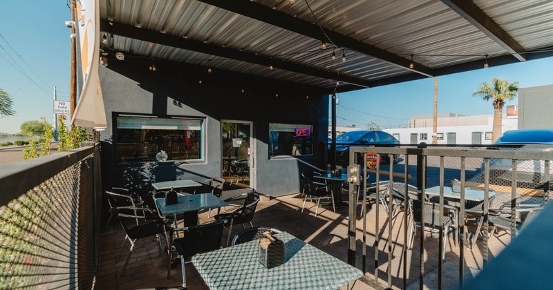 Outdoor seating space