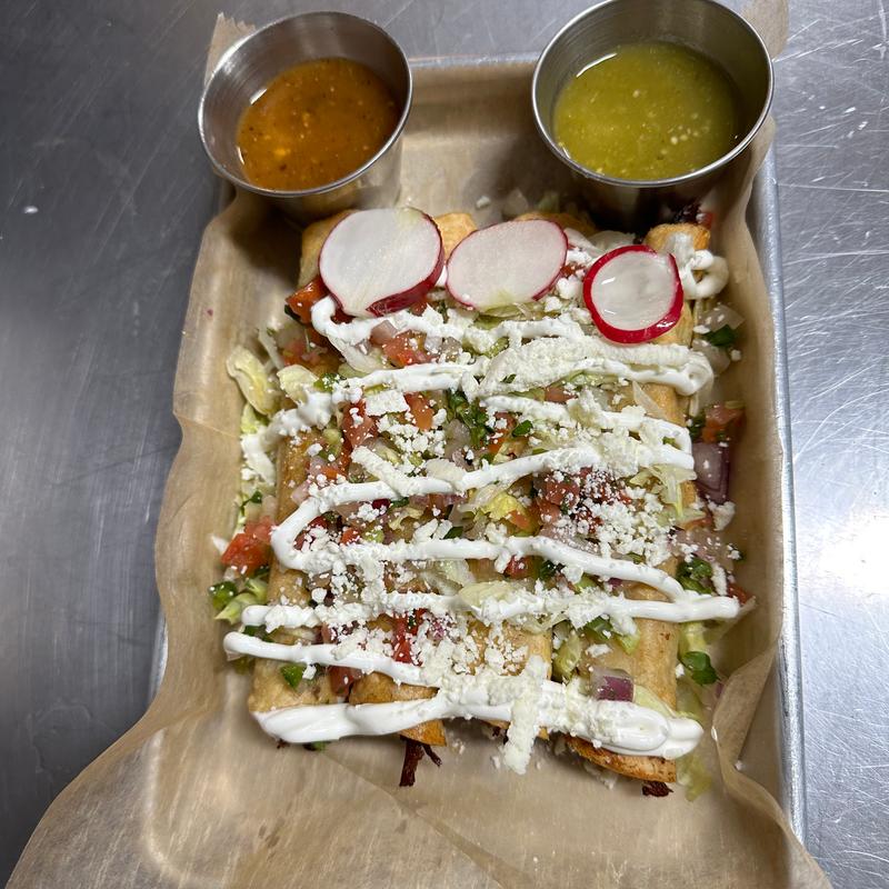 menu item 9 of 61, Birria Flautas
