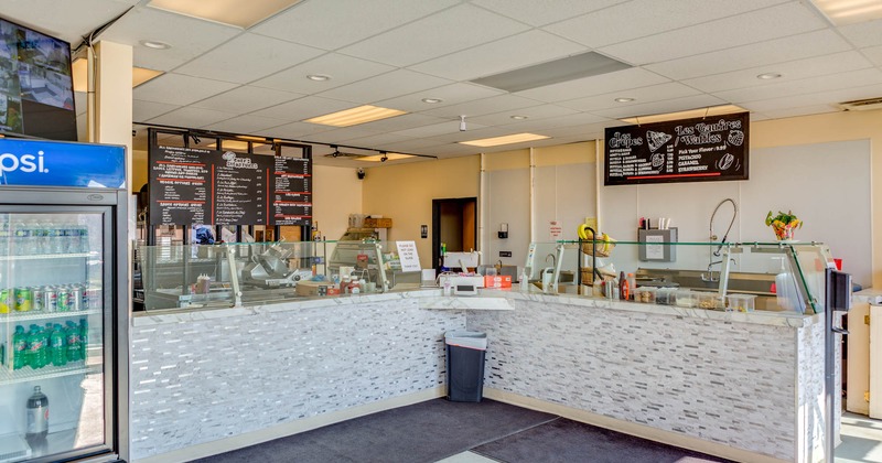 Interior, food and drink counter