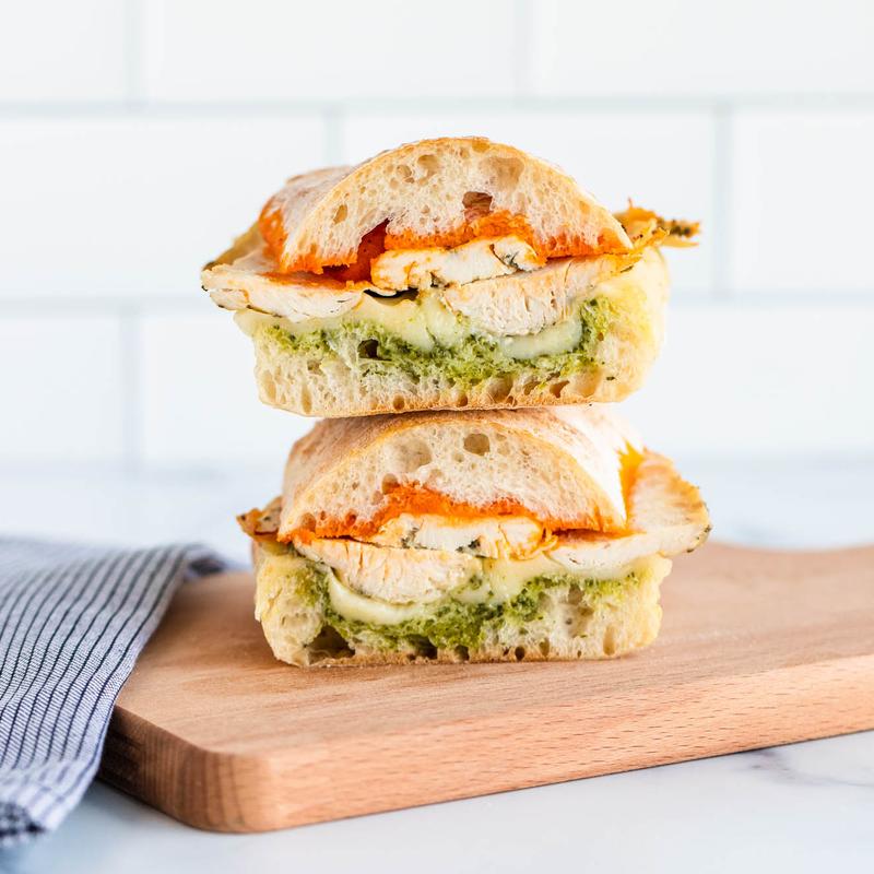 Chicken Gruyere Double Pesto Sandwich photo