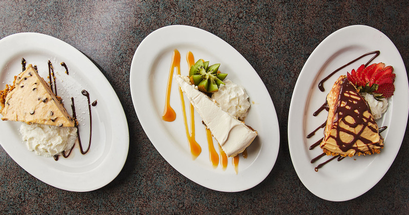 Three cakes on display