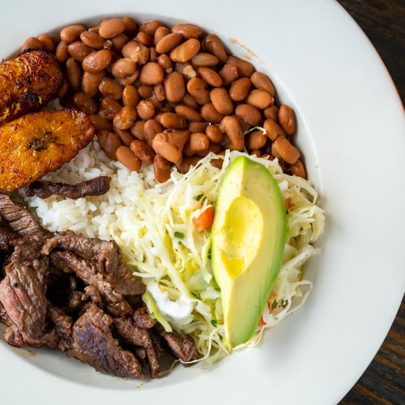 Pollo o Carne (+$1) Bowl photo