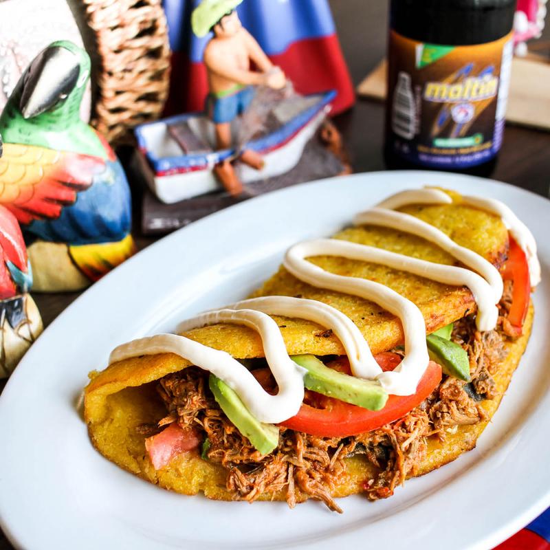 Cachapa con Carne Mechada photo