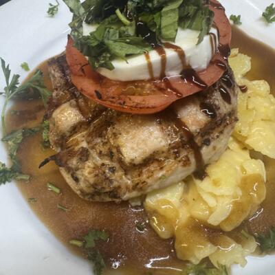 Grilled Pork Chop Caprese arriving soon....