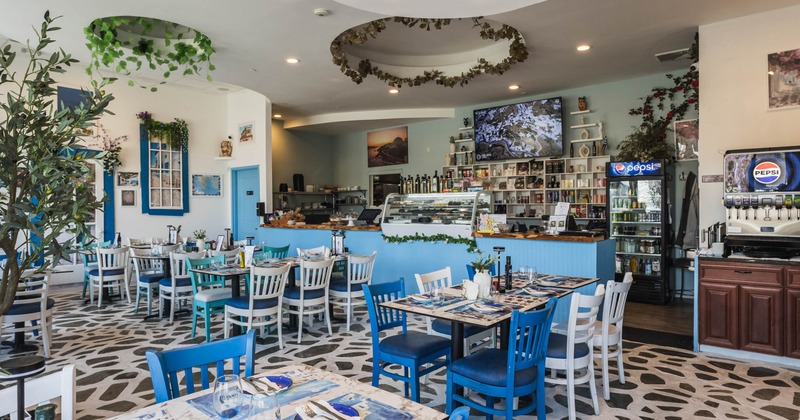 Decorated dining area