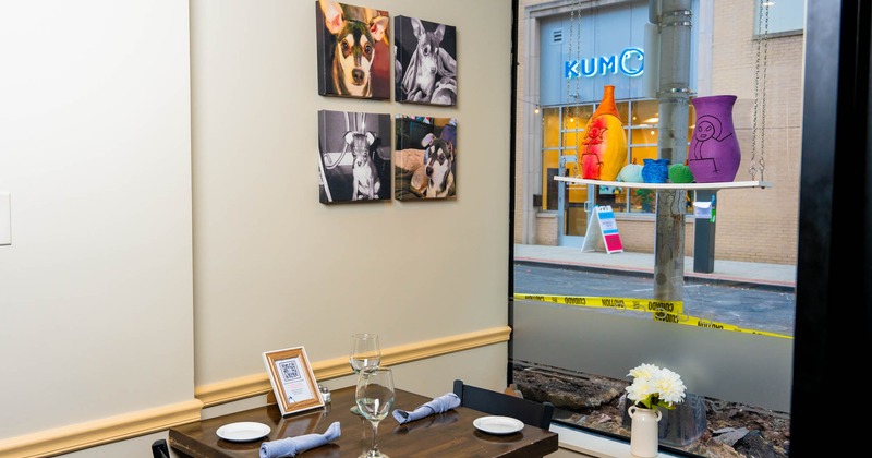 Interior, dining tables