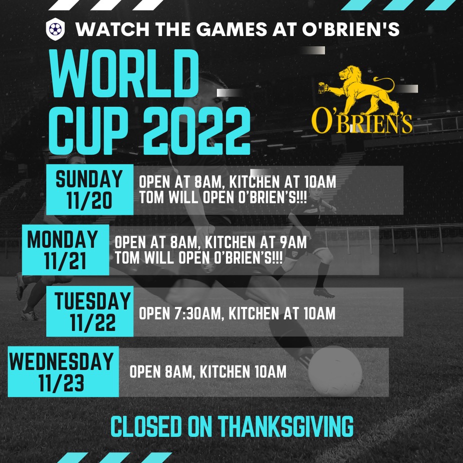 World Cup at O'Brien's Pub event photo