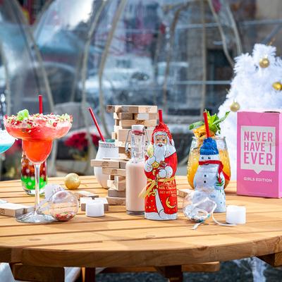 Various cocktails on the table