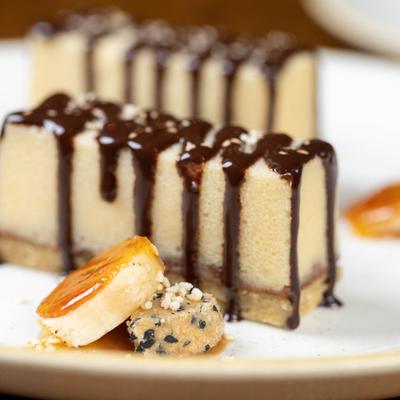 Tahini Chocolate Cheesecake