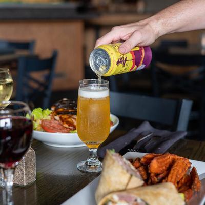 Pouring Good Fortune IPA.