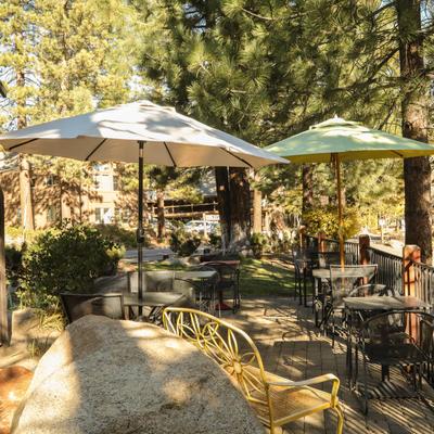 Exterior, seating area.