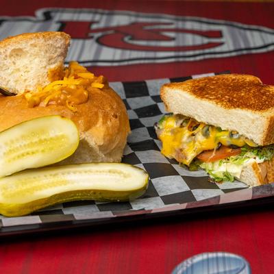 Grilled veggie sandwich.