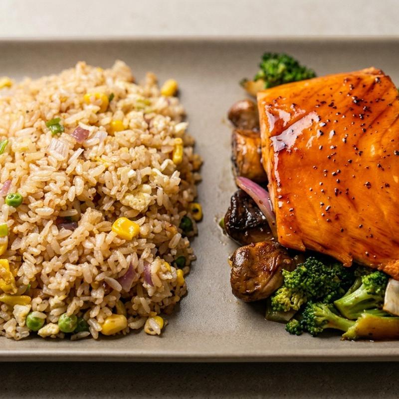 menu item 27 of 50, Salmon Hibachi