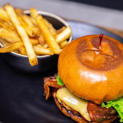 BBQ Club chicken and fries.