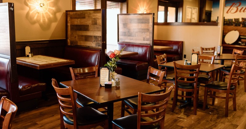 Interior, dining table and chairs