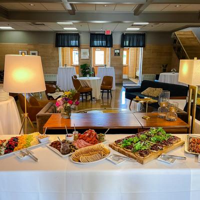 Interior, buffet table