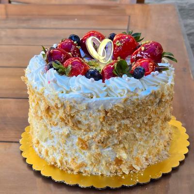 Fresh berry shortcake.