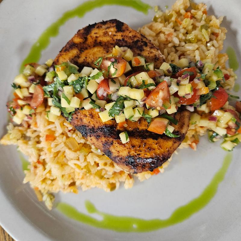 Grilled Blackened Swordfish photo