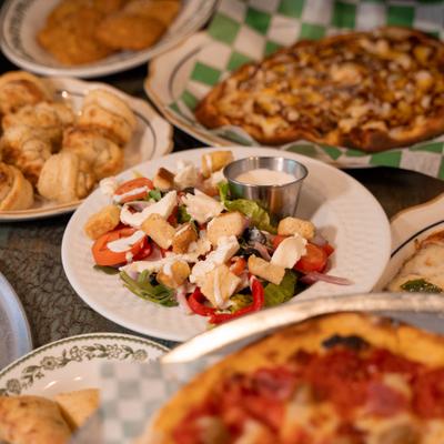 Various food dishes.