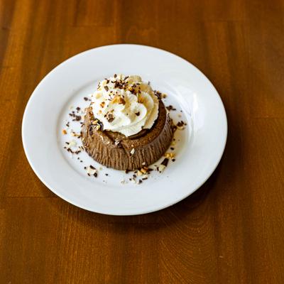 Gianduja chocolate budino.