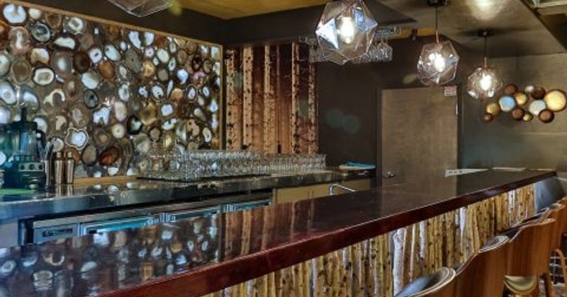 The bar counter