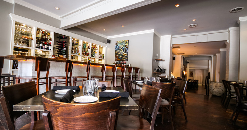 Restaurant Interior - Bar Area and Central Seating Area